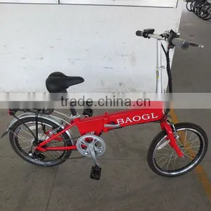 20inch Folable Tube Battery Bike Electric Folding Bike With Bafang Brushless Hub Motor thumbnail-2