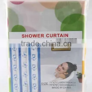 Customer Printing PEVA/Polyester Shower Curtain thumbnail-2