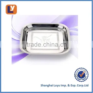 Stalinless Steel Square Serving Tray thumbnail-1