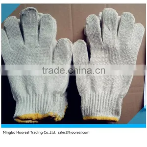 PRO -NAT WHITE POLY COTTON STRING KNIT 8OZ MED-LARGE SEAMLESS WORK GLOVES thumbnail-2