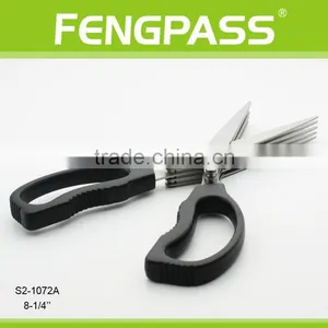 S2-1072A 8-1/4" PP Handle With 5 Blades Stainless Steel Sharpness Shredder Herb Scissors thumbnail-5