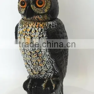 Lifelike Owl Scarecrow With Bobble Head thumbnail-6