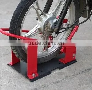 Motorcycle Wheel Chock Self Locking Bike Stand Chock Holder thumbnail-1