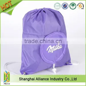 Round Shape Foldable Gym Sack Drawstring Bag(TM-CDR-233) thumbnail-3
