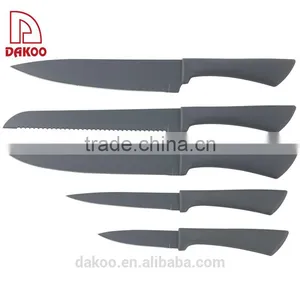 Non-stick Coated Stainless Steel Kitchen 5Pcs Knife Set thumbnail-2