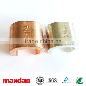 Copper Connector C Clamp Double Cable Clamper thumbnail-1