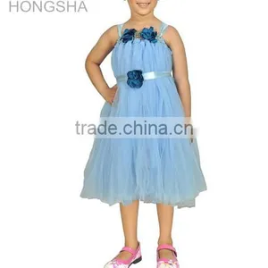 Baby Girl Frock Designs Tutu Flower Net Prom Dresses HSD2405 thumbnail-1