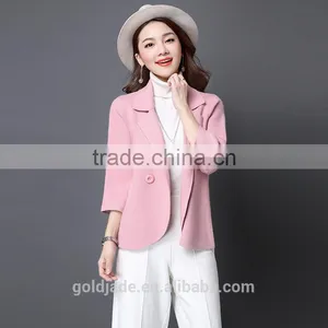 Fashion Ladies Short Coat Design Winter Woolen Knitted Coat thumbnail-1