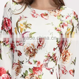 2017 New Digital Print Design Ladies Fashion Dress With Pictures thumbnail-2