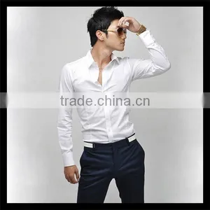 New World Online Shopping Made in China White Polyester Plain Long Sleeve t Shirt thumbnail-1