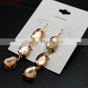 Fashion of Water Droplets in the Shape of a Pendant Earrings.champagne thumbnail-1