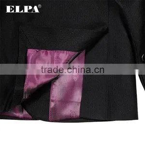 ELPA NXB0075 Designer 3 Piece Fancy Tailor Made Slimming Black Red Boys Suits thumbnail-5