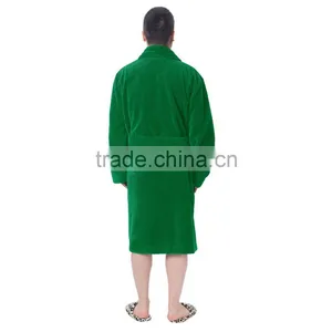 Microfiber Flannel Men's Bath Robes Men's Pajamas thumbnail-3