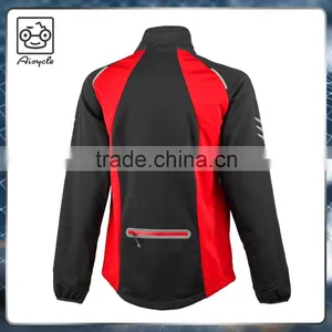 The Best Winter Reflective Red Warm Bike Jacket for Man thumbnail-2