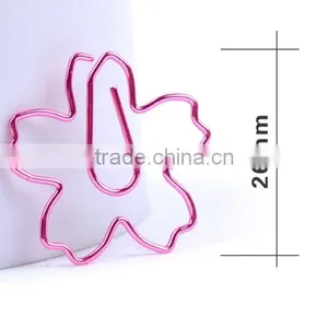 Customizable Planner Clip Stainless Steel Plating Flower Shape Paper Clip thumbnail-6