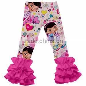 Wholesale Boutique Girls Pants Cartoon Characters Printed Icing Baby Girl Leggings thumbnail-1