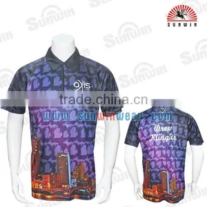 OEM Sublimated Fishing Jerseys Quick Dry With Zipper Fishing Jerseys Sublimation thumbnail-4