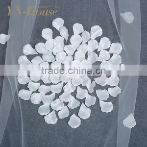 Beaded Edged Ivory White Wedding Veil Soft Tulle High Quality Wedding Bridal Veils thumbnail-5