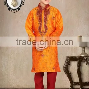 Designer Wear Ethnic Classic Traditional Kurta Pyjama thumbnail-1