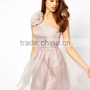 Evening Dress With Corsage Shoulder Detail thumbnail-1