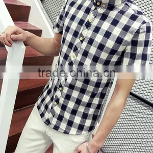 Plaid Shirt Sleeves With Cultivate One's Morality Business thumbnail-2