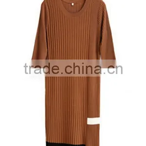 Womens Wholesaler 3/4 Sleeve Wool Knitting Pattern Sweater Dress With Lowest Price thumbnail-6