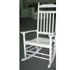 Solid Wood Rocker Chair With White Color thumbnail-1