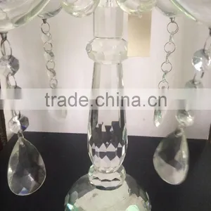 Wholesale Cheap Tall Crystal Glass Candelabra Crystal Candle Holder for Centerpieces Wedding thumbnail-4