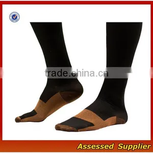 FXS160/ High Quality Custom Antibacterial Antiodor Copper Compression Socks thumbnail-2