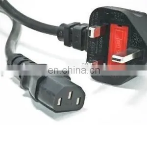 1.8m Power Mains PC Kettle Cable Lead 3Pin IEC C13 Monitor Screen thumbnail-1