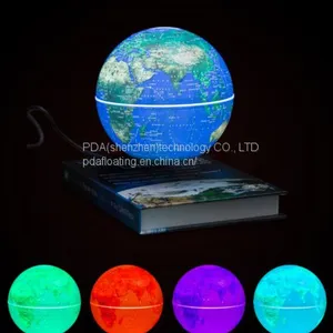 6 Inch Book Base Abs Magnetic Floating Globe thumbnail-2