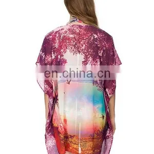 New Printing Design Silk Lady Kaftan Dress thumbnail-4
