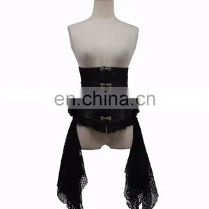 Gothic Punk Rave Black Underbust Soft Bone Corset Y-542 thumbnail-1