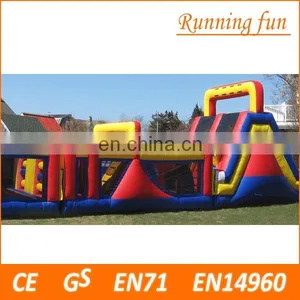 Hot Selling Long Wipeout Inflatable Obstacle Course, Adult Inflatable Obstacle Course thumbnail-1