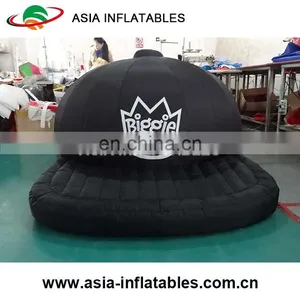 2m Long Inflatable Black Hat For Advertising , Customized Hat Inflatable thumbnail-1