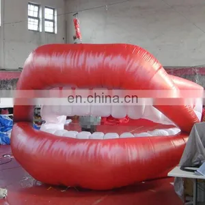 Giant Hanging Inflatable Lips for Event Decoration thumbnail-1