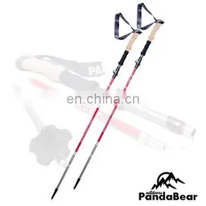 PandaBear 5 Sections Lightweight Carbon Fiber Folding Walking Stick thumbnail-1