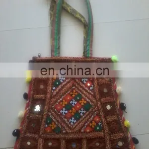 Beautiful Multicolor New Popular Crazy Designs Handmade Vintage Banjara Shoulder Bag Embellished With Seashells,acrylic Mirror thumbnail-1