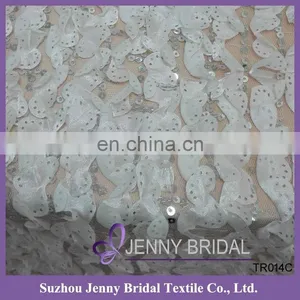 TR014C 2015 NEW Embroidery Sequin Table Runner thumbnail-3