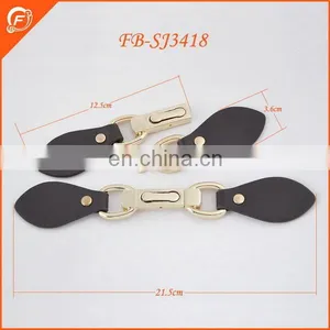 Brown Leather Designer Coat Buttons for Garment thumbnail-1