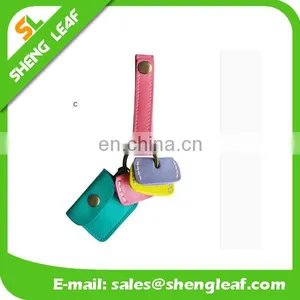 2017 Latest Fashion Design Leather Keychain Car Keyring With Leather Bags thumbnail-3