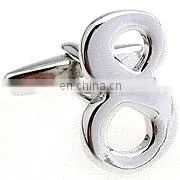 Fashion Mens Polished Infinity Symbol Silver Figure 8 Cufflinks ,custom Turquoise Silver Plated Figure Cufflinks Men thumbnail-4