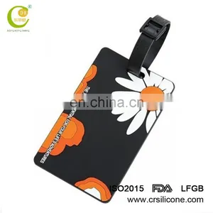 Custom Made Embroidered Waterproof Silicone Luggage Tag Baggage Tag With Logo thumbnail-3
