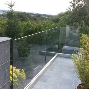 Deck Frameless Glass Railing With Aluminum Profile thumbnail-5