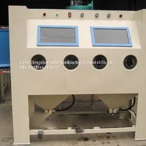 Double Station Manual Sandblasting Machine，Surface Treatment Equipment thumbnail-1