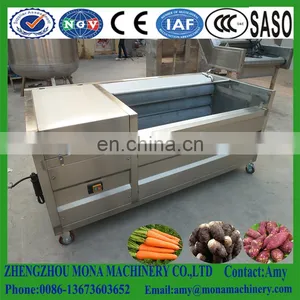 Brush Roller Type Friute and Vegetable Washing Cleaning and Peeling Machine for Sale thumbnail-6