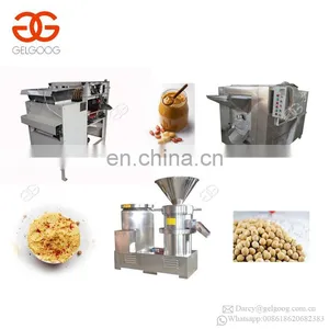Practical Soybean Chickpeas Hummus Grinding Grinder Machine Nut Almond Peanut Butter Production Line thumbnail-3