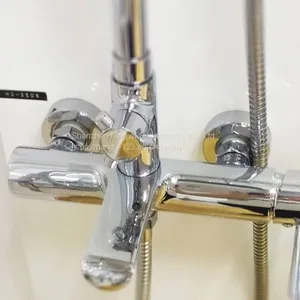 Wall Brass Faucet at Shower Mixer thumbnail-3