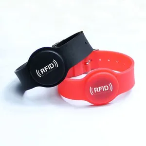 RFID Waterproof Silicon Customed Printed NFC Wristband Manufacture thumbnail-1