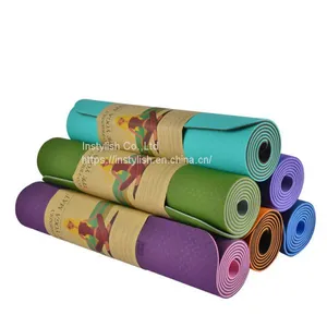 Sustainable Biodegradable Double Layer Reversible TPE Yoga Mat thumbnail-5